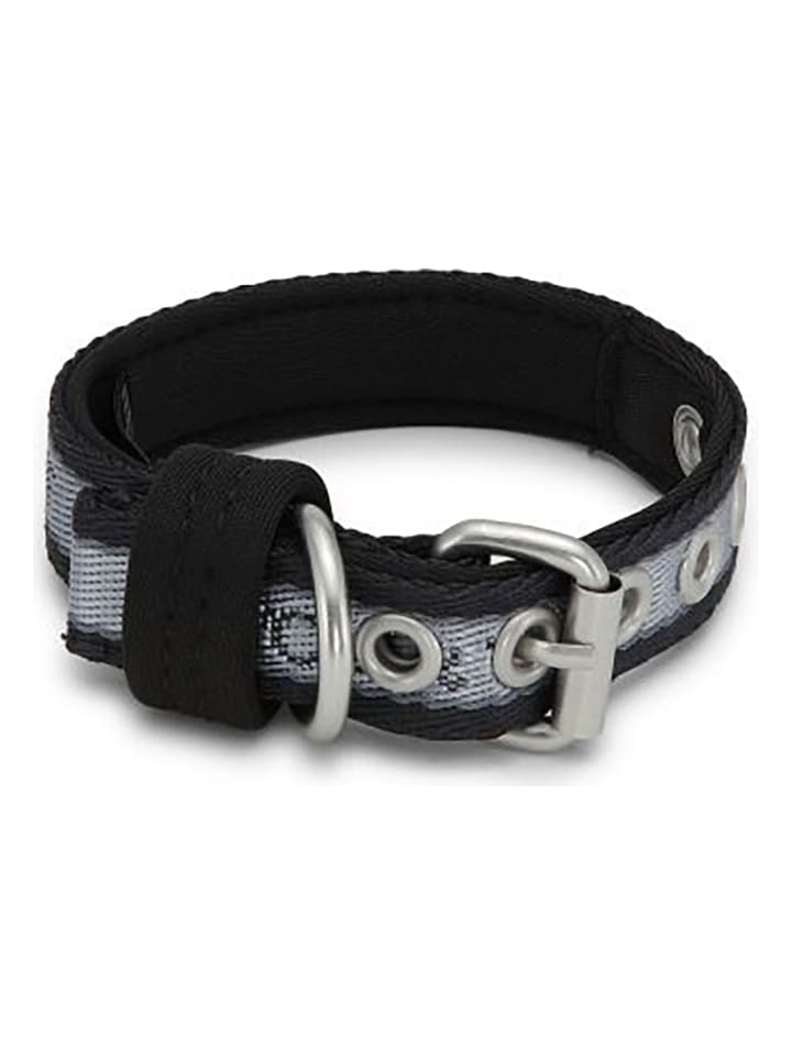 VOV & VUF Obroża w kolorze szaro-czarnym - dł. 29 cm rozmiar: onesize