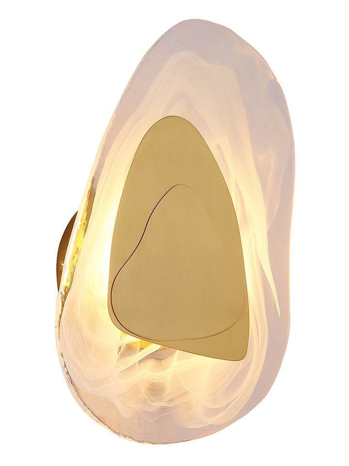 Globo lighting Lampa ścienna LED "Dorsey" w kolorze srebrno-złotym - 20,3 x 31,5 cm rozmiar: onesize