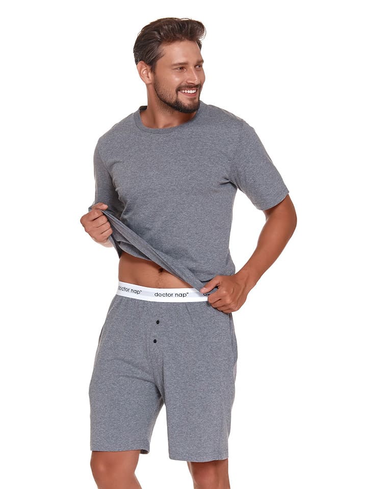 Doctor Nap Piżama w kolorze szarym rozmiar: M
