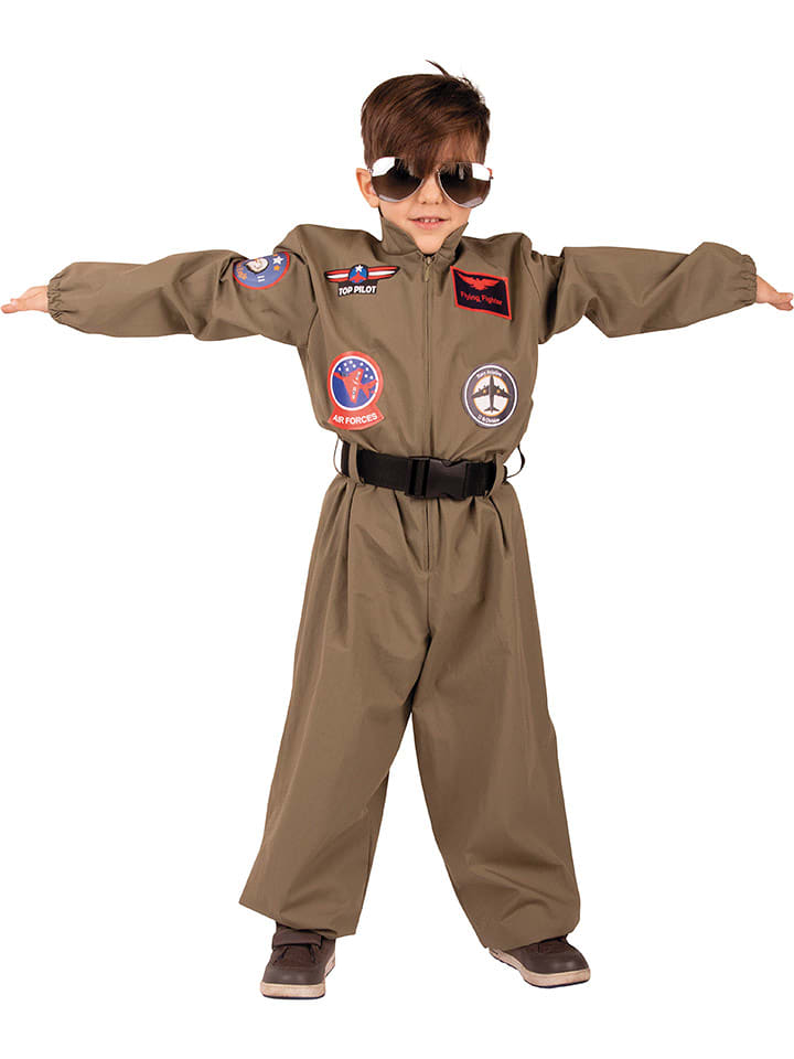 Party x People Kombinezon "Top Pilot" w kolorze khaki rozmiar: 140