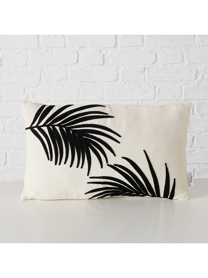 Boltze Poduszka "Parna" w kolorze czarno-białym - 30 x 50 cm rozmiar: onesize