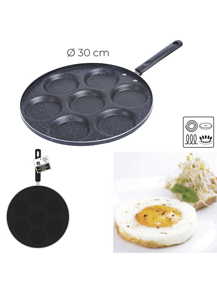COOK CONCEPT Patelnia w kolorze czarnym - Ø 30 cm rozmiar: onesize