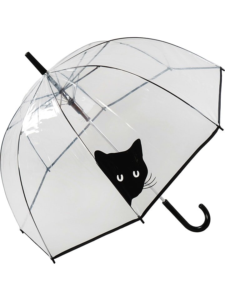 SUSINO Parasol "Peeking Cat" w kolorze czarnym - Ø 84 cm rozmiar: onesize