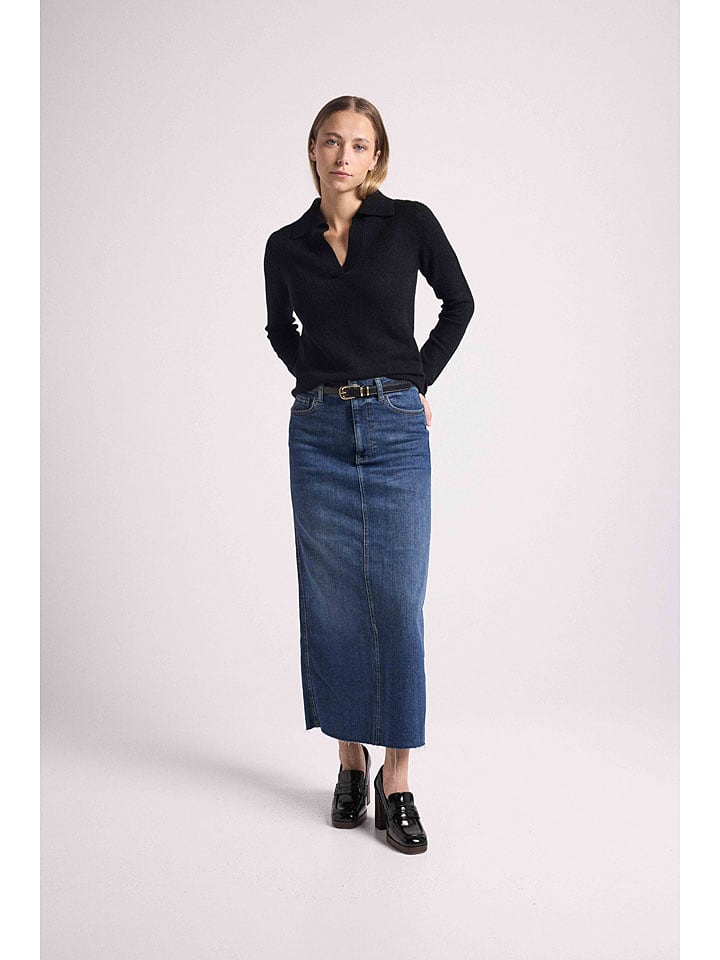 Maison Héritage Cashmere Kaszmirowy sweter w kolorze czarnym rozmiar: XL