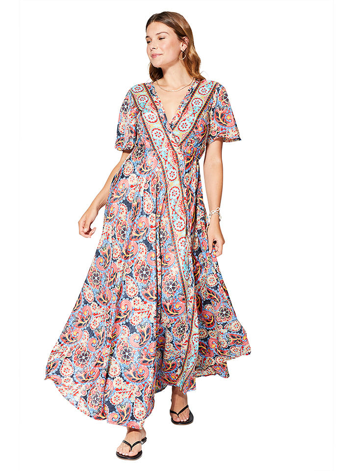 Aller Simplement Sukienka w kolorze granatowo-czerwonym rozmiar: 42