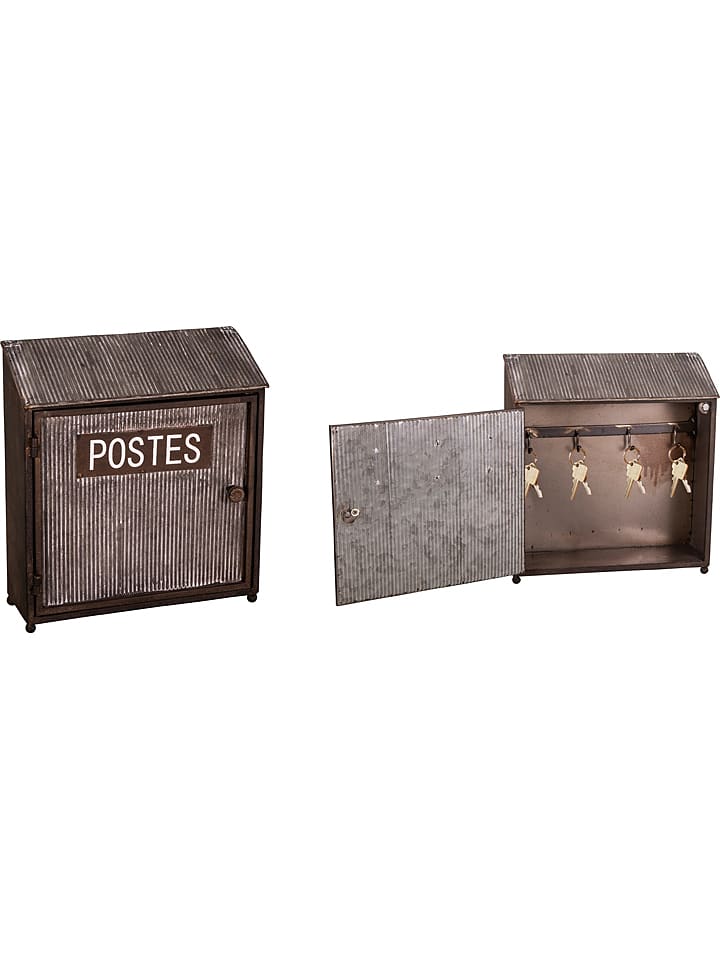 Anticline Skrzynka w kolorze szarym na klucze - 28 x 31,5 x 10 cm rozmiar: onesize