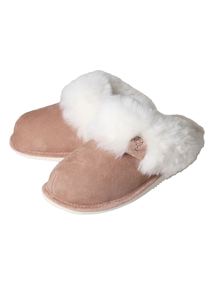 Kaiser Naturfellprodukte Wełniane kapcie w kolorze brązowym rozmiar: 42