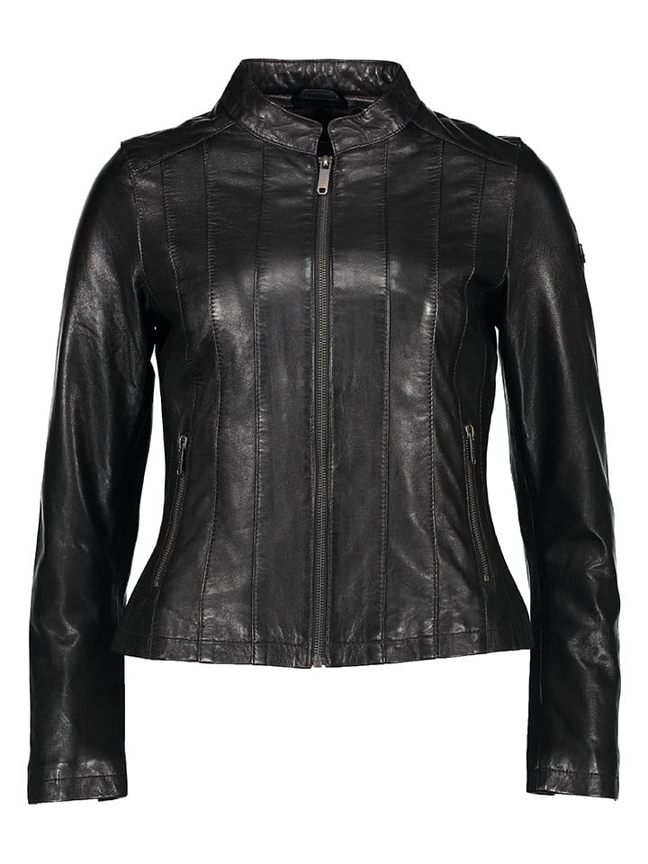 Bugatti Skórzana kurtka w kolorze czarnym rozmiar: 36