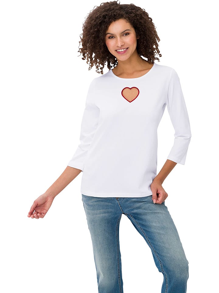 Heine Koszulka w kolorze białym rozmiar: 42