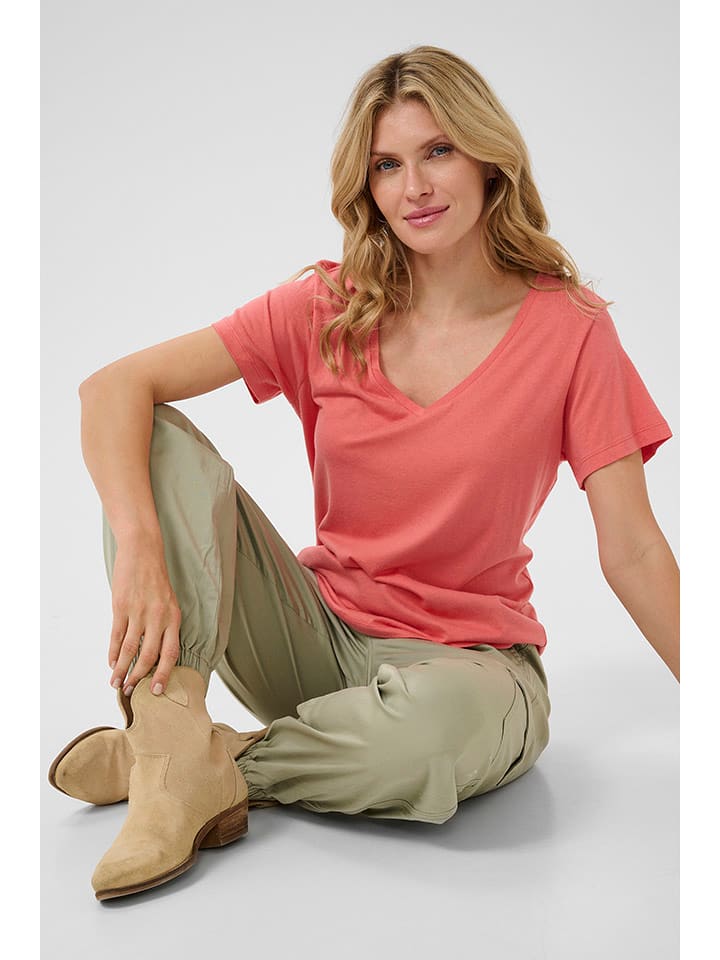 Kaffe Koszulka w kolorze pomarańczowym rozmiar: L