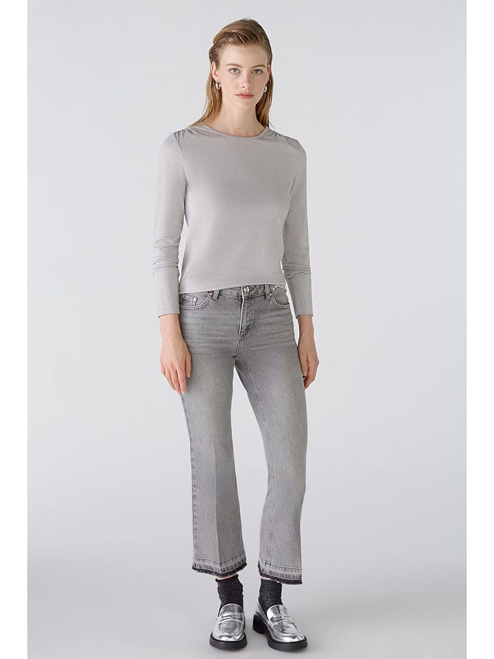 Oui Koszulka w kolorze szarym rozmiar: 40