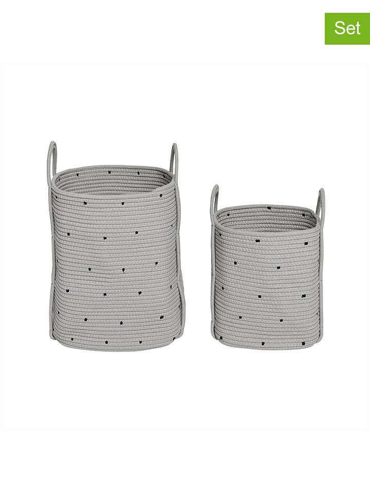 OYOY living design Kosze (2 szt.) w kolorze szarym rozmiar: onesize