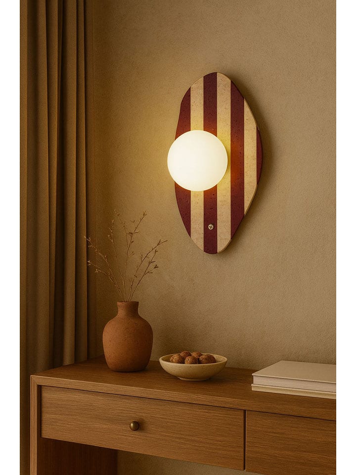 Opviq Lampa ścienna w kolorze beżowo-czerwonym - wys. 42 x Ø 10 cm rozmiar: onesize