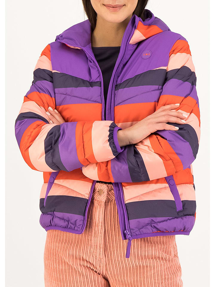 Blutsgeschwister Kurtka pikowana "Cloud StepperI want candy" w kolorze fioletowo-jasnoróżowym rozmiar: XL