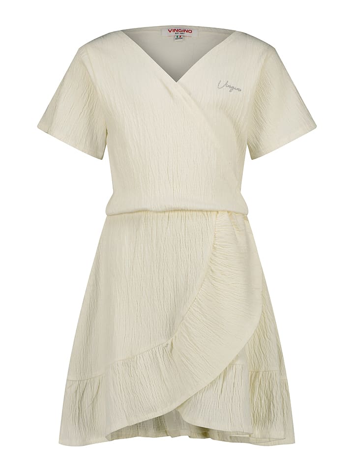 Vingino Sukienka "Presila" w kolorze kremowym rozmiar: 152
