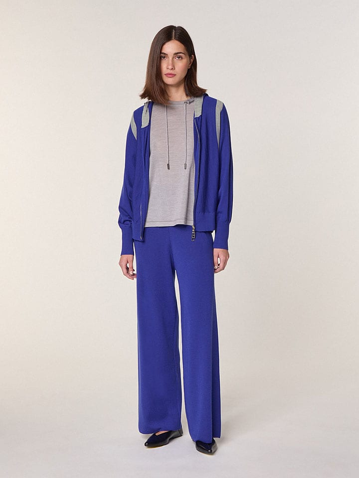 Rodier Wełniany kardigan w kolorze niebieskim rozmiar: XL