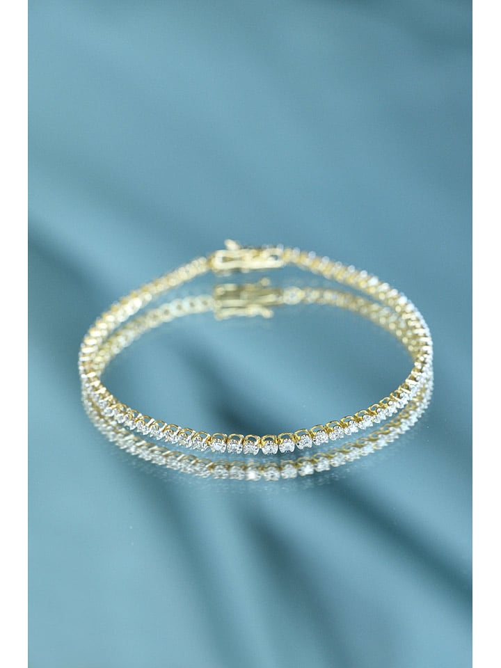 DIAMANTA Złota bransoletka "Rivière" z diamentami rozmiar: onesize