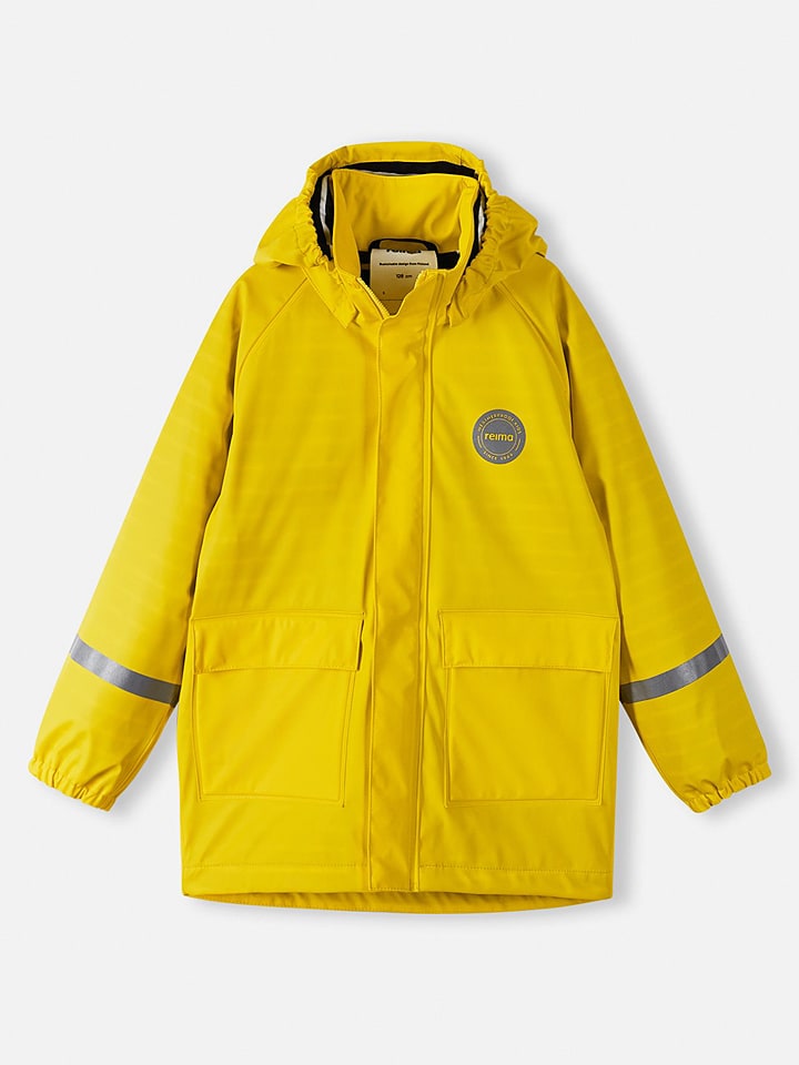 Reima Płaszcz przeciwdeszczowy "Pisaroi" w kolorze żółtym rozmiar: 128