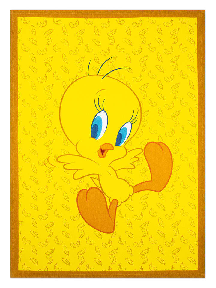 Trendy Kitchen by EXCÉLSA Ściereczka "Looney Tunes Tweety" w kolorze żółtym do naczyń - 70 x 50 cm rozmiar: onesize