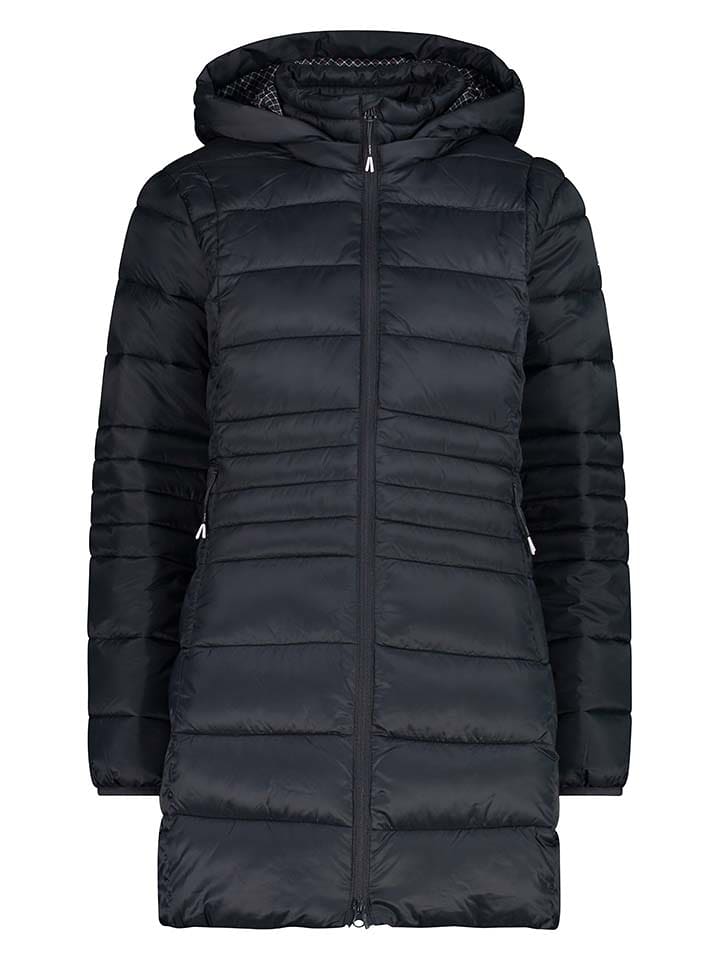 CMP Płaszcz pikowany w kolorze czarnym rozmiar: 44