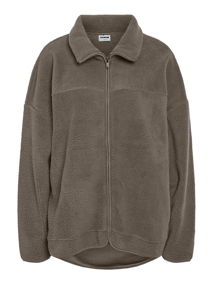 Noisy may Kurtka polarowa w kolorze szarobrązowym rozmiar: XS