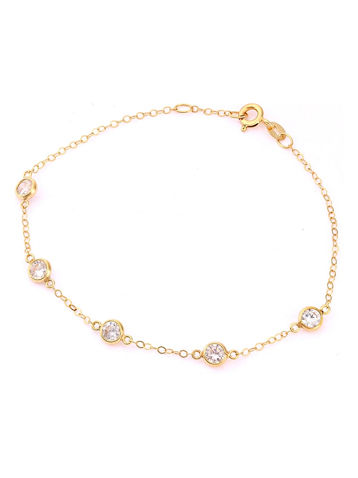 Revoni Złota bransoletka z cyrkoniami rozmiar: onesize