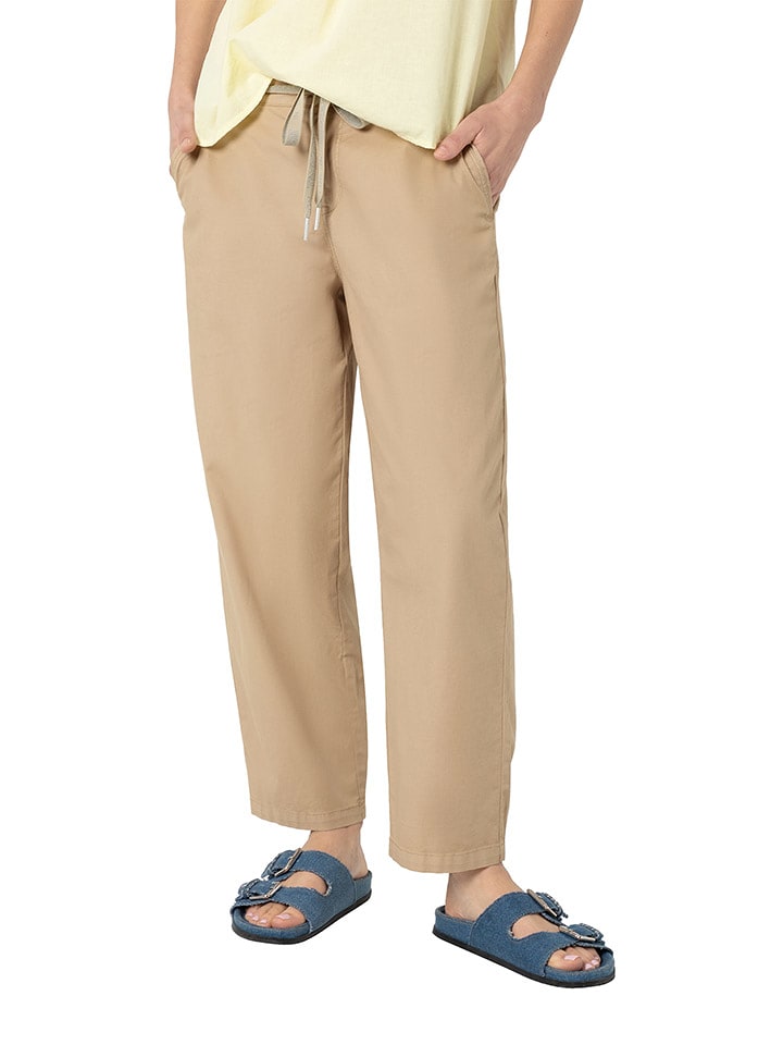 Timezone Spodnie "Marla" w kolorze beżowym rozmiar: W30