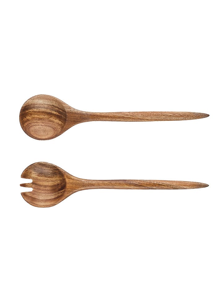 Björn Sztućce sałatkowe "Rolf" w kolorze brązowym - wys. 32 cm rozmiar: onesize