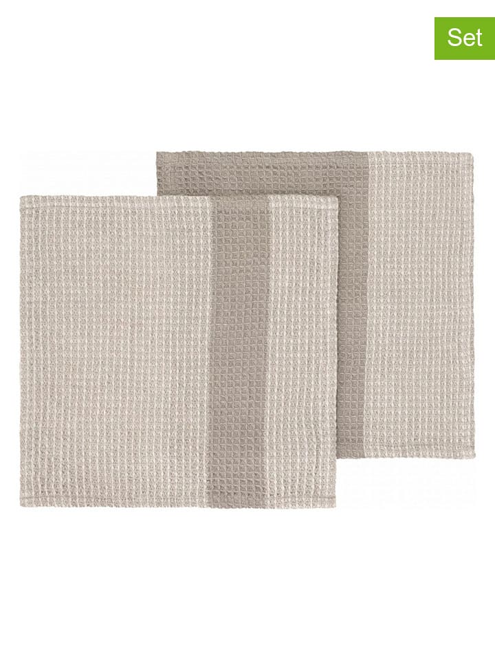 Blomus Ściereczki (2 szt.) "Gano" w kolorze beżowo-kremowym do naczyń - 25 x 25 cm rozmiar: onesize