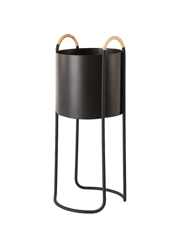 OYOY living design Stojak "Maki" w kolorze czarnym na rośliny - 24 x 55 x 22 cm rozmiar: onesize