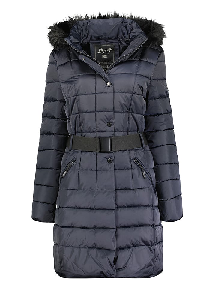Geographical Norway Płaszcz pikowany "Anemone" w kolorze granatowym rozmiar: M