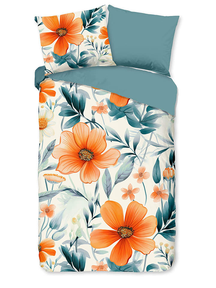 Good Morning Komplet pościeli "Spirit" w kolorze niebiesko-białym rozmiar: 240x220 cm