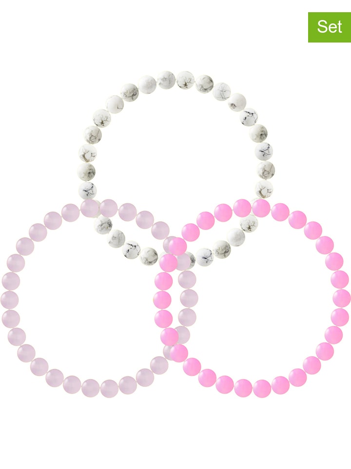 Pearline Bransoletki (3 szt.) z kamieniami szlachetnymi rozmiar: onesize