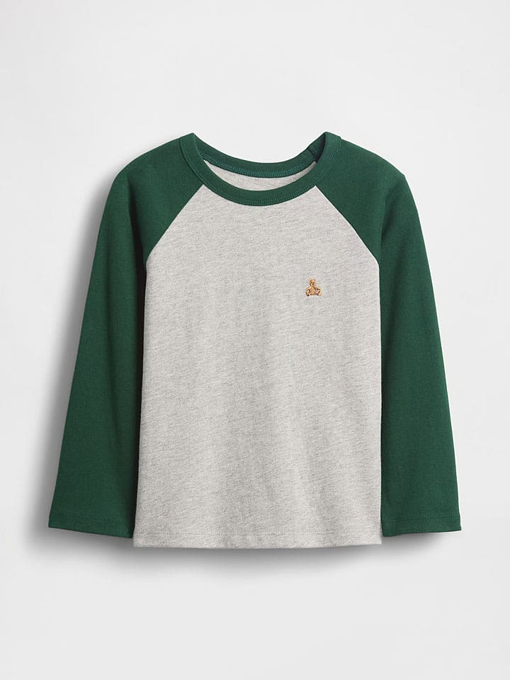 GAP Koszulka w kolorze szaro-zielonym rozmiar: 74/80