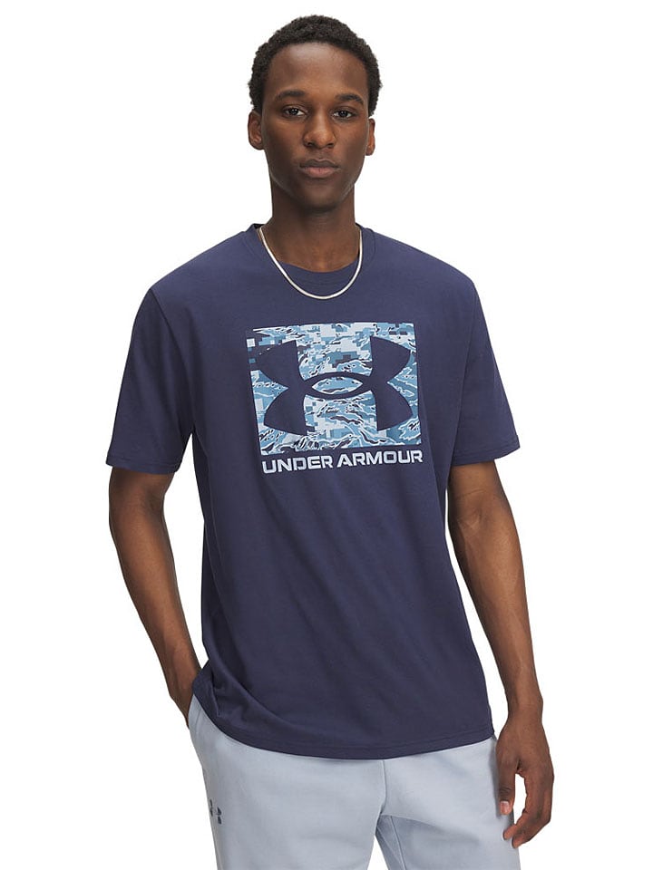Under Armour Koszulka sportowa "Camo" w kolorze granatowym rozmiar: XXL