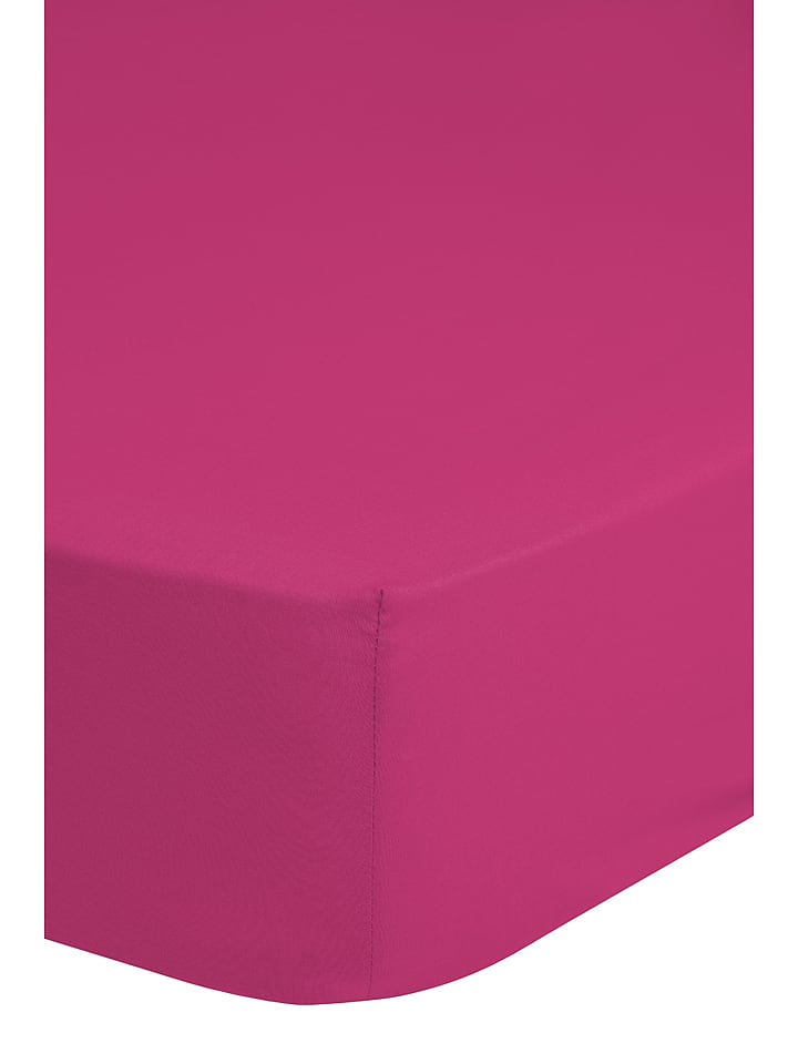 Good Morning Dżersejowe prześcieradło "Emotion" w kolorze różowym na gumce rozmiar: 90x220 cm