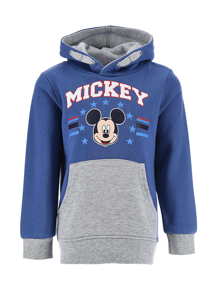 Disney Mickey Mouse Bluza "Myszka Miki" w kolorze niebiesko-szarym rozmiar: 98