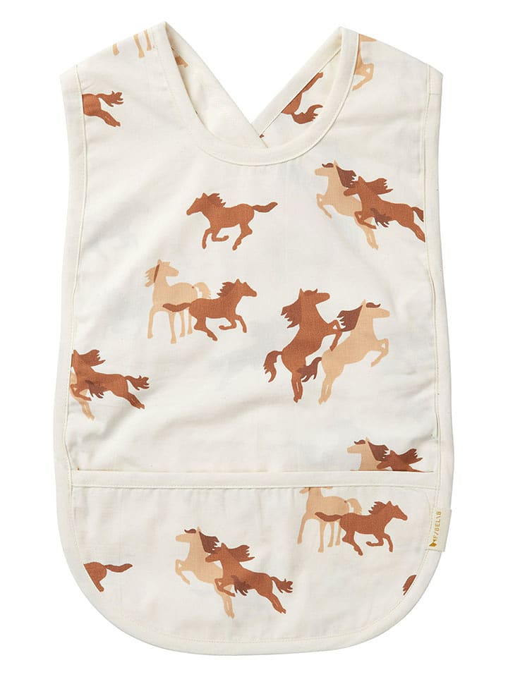 FABELAB Śliniaczek "Wild at Heart" w kolorze białym - 28 x 44 cm rozmiar: onesize