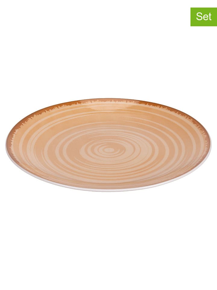 Villa d´Este Talerze śniadaniowe (6 szt.) "Baita" w kolorze beżowym - Ø 19 cm rozmiar: onesize