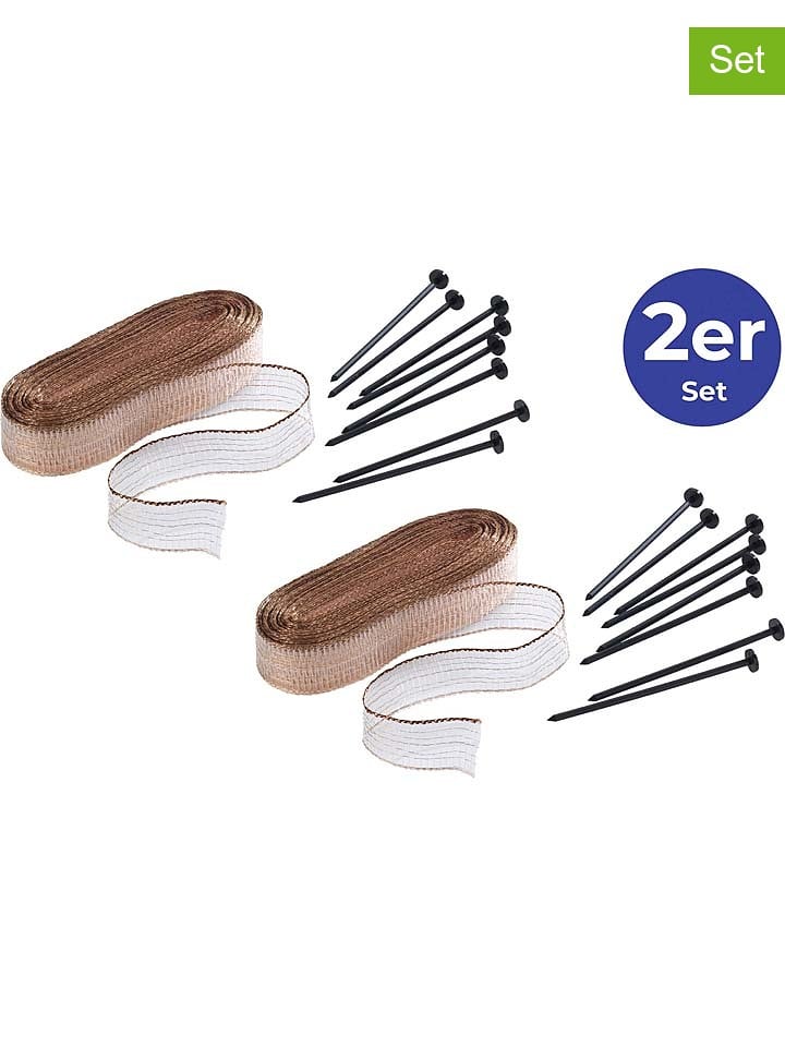 Wenko 2-częściowy zestaw stoperów w kolorze brązowym na ślimaki - dł. 160 cm rozmiar: onesize