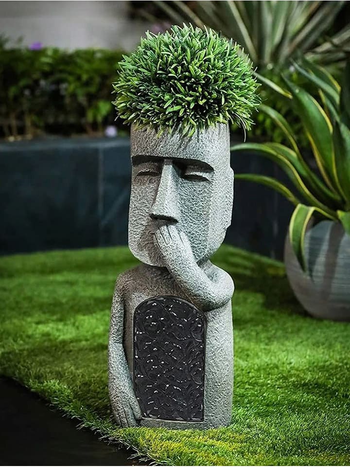 FLORIANE GARDEN Wazon w kolorze szarym - wys. 36 x Ø 20 cm rozmiar: onesize