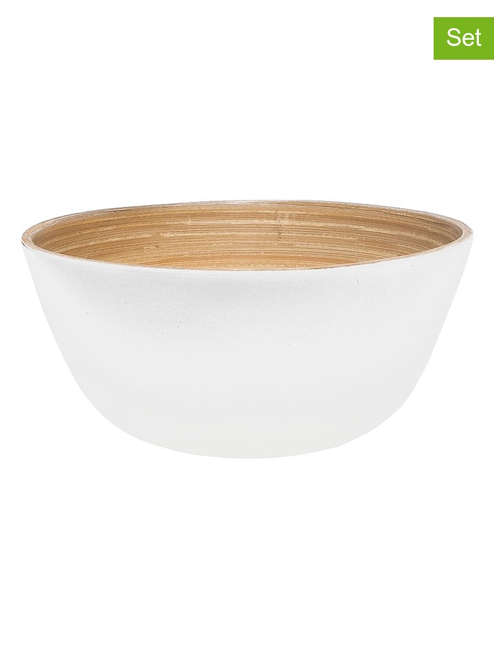 Ibili Miski (2 szt.) w kolorze białym do przekąsek - Ø 16 cm rozmiar: onesize