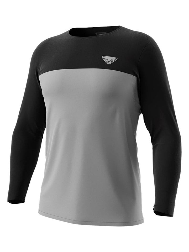 DYNAFIT Koszulka funkcyjna "Traverse" w kolorze szaro-czarnym rozmiar: XS/S