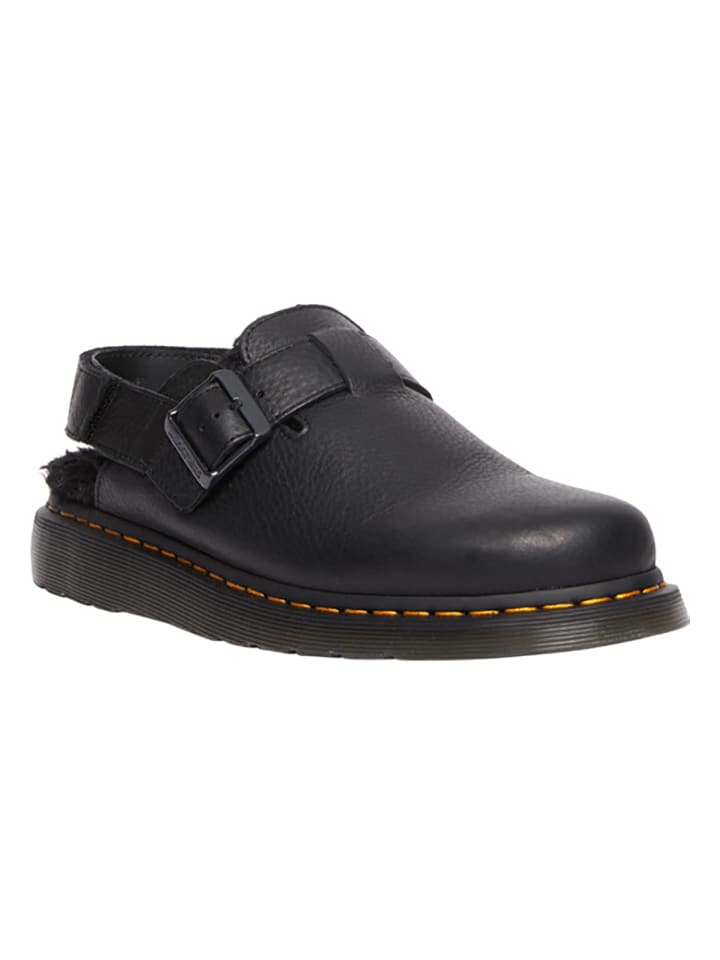 Dr. Martens Skórzane chodaki w kolorze czarnym rozmiar: 37