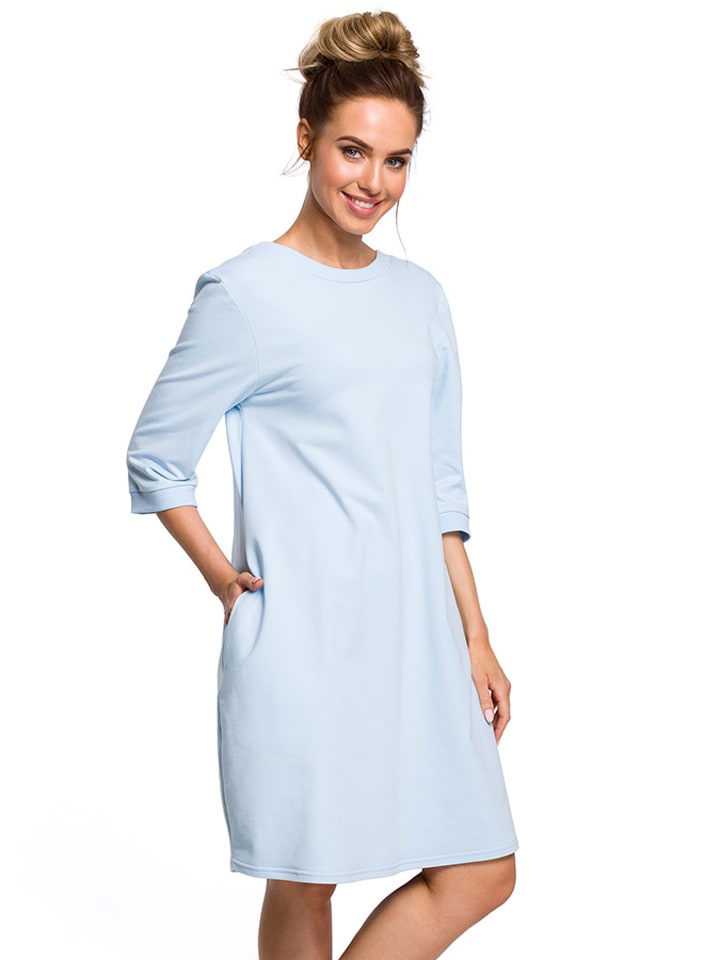 made of emotion Sukienka w kolorze błękitnym rozmiar: L