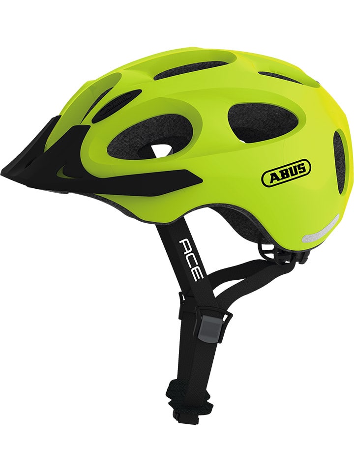 ABUS Kask rowerowy "Youn-I ACE" w kolorze żółtym rozmiar: 48-54 cm