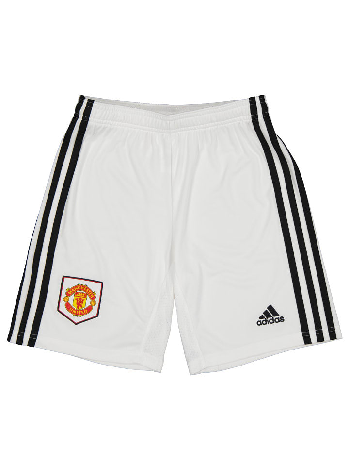 adidas Szorty sportowe "Manchester United FC" w kolorze białym rozmiar: 176