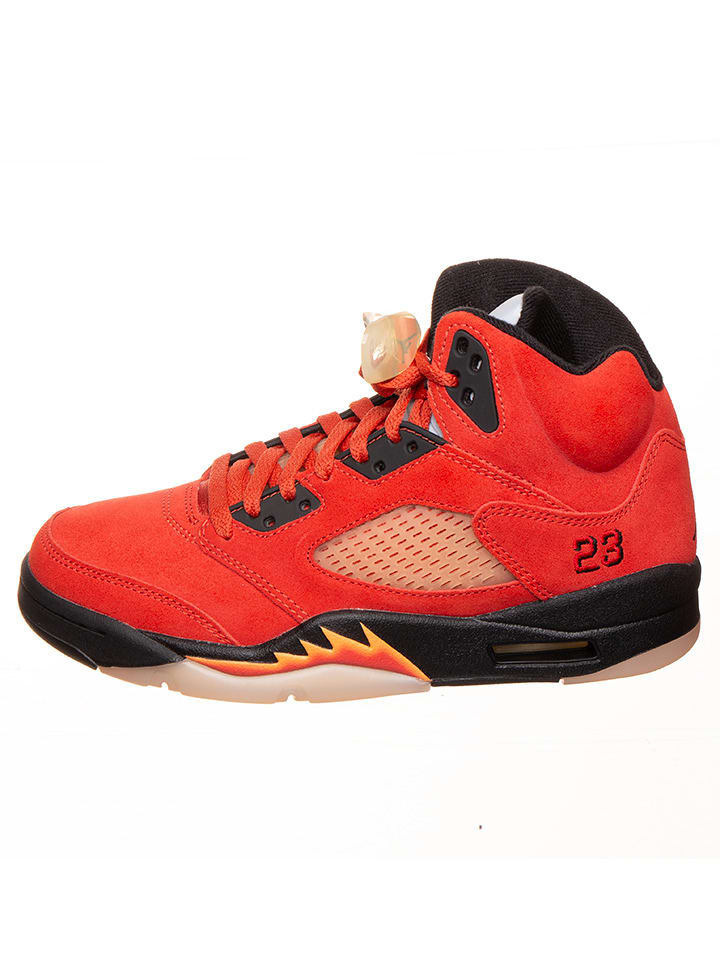 Air Jordan Sneakersy "5 Retro" w kolorze czerwono-czarnym rozmiar: 38,5