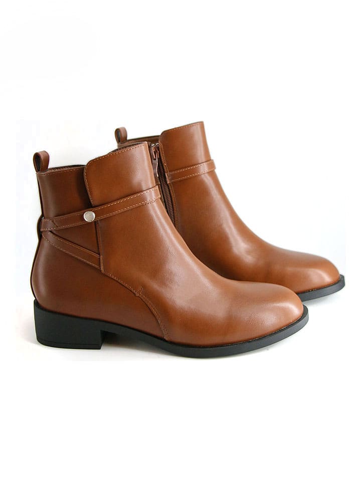 Belluci Botki w kolorze jasnobrązowym rozmiar: 38