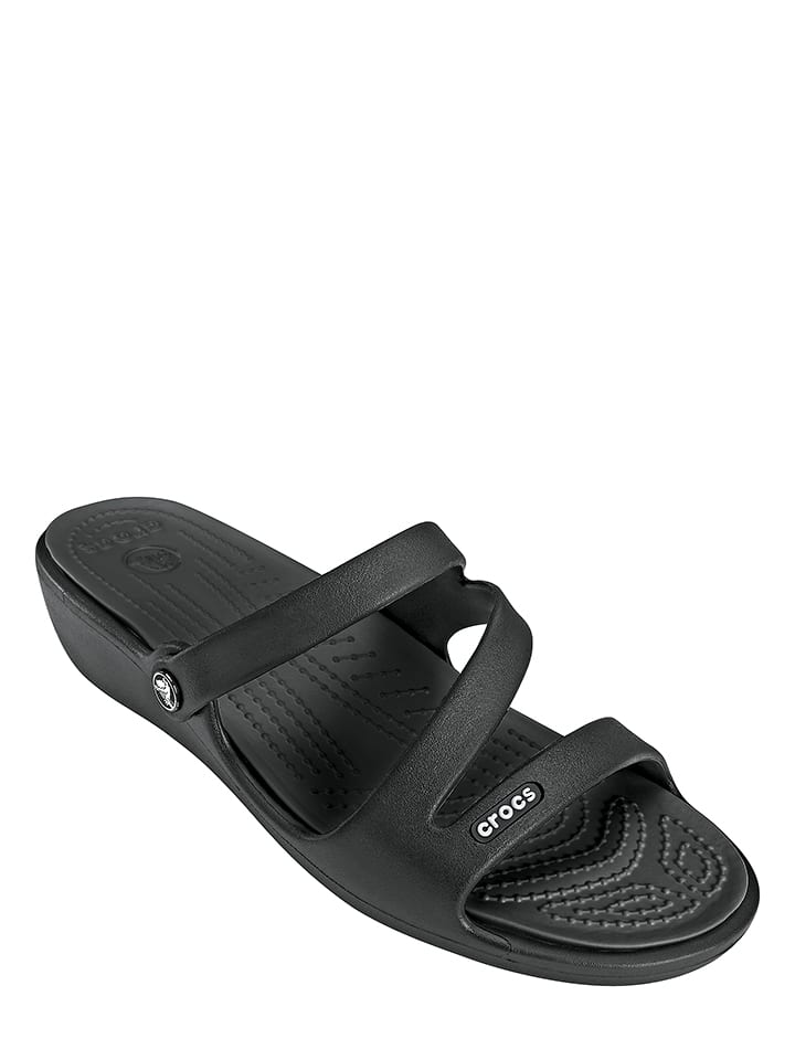 Crocs Klapki "Patricia" w kolorze czarnym rozmiar: 34/35